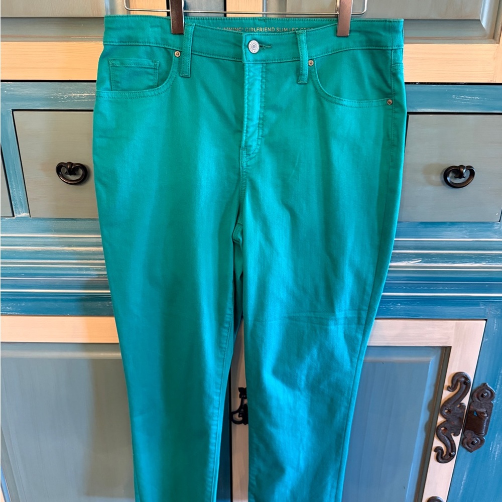 Chico's Teal Skinny Jeans